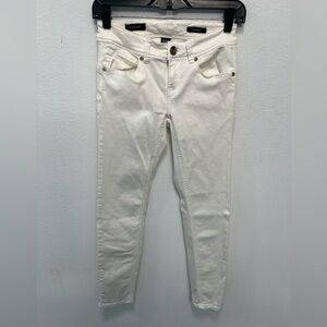 Cache White Skinny Jeans | Stretch Denim | Size 0